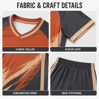 Conjunto de Camiseta y Pantalones Cortos de Fútbol Personalizados para Jóvenes, Uniforme Sublimado para Competencia de Equipos Juveniles