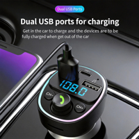Cargador de Coche GXY con Doble Carga Rápida USB-C PD 12-24V, Indicador LED, Función de Monitoreo, Cable Retráctil, Diseño Portátil