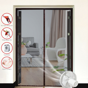 Mosquitera Automática para Puerta de Cocina, Protección Contra Mosquitos e Insectos, Cierre Automático, 100% Poliéster Plisado, Directo de Fábrica XinLan - Product Image 1