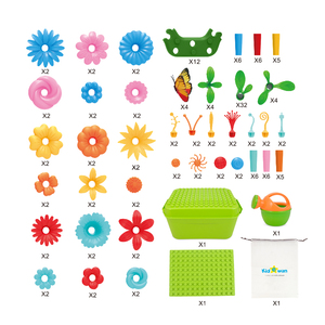 Mini Plastic Children's <strong>Kid</strong> Creative Flower <strong>Garden</strong> Block Building Block <strong>Set</strong> Flower Press Toy Build Block for <strong>Kid</strong> - Product Image 5