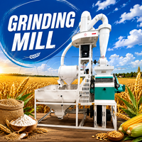 Machine de production automatique de farine de céréales pour blé, maïs, riz avec fonction intégrée de nettoyage et de mouture