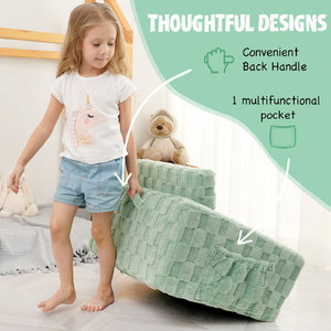 Children's <b>Sofa</b> Mushroom Shape Fabric Soft Chair For Reading Nap <b>Kids</b> 3 Years And Above Single Seat High Elastic Foam Filling - Product Image 2