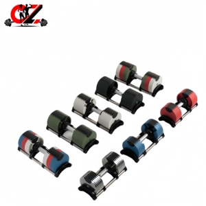 CZFIT Factory Best Seller Gym Equipment Fitness Dumbells 16kg 20kg 24kg 32kg Quickly Adjustable <b>Weight</b> <b>Dumbbell</b> and Barbell Sets - Product Image 1