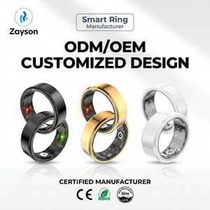 Anello Intelligente per il Monitoraggio della Salute con Chip Tedesco, Controllo App, <span class=keywords><strong>10</strong></span> Giorni di Autonomia, Monitoraggio Ossigeno nel Sangue, Frequenza Cardiaca, Sonno, Impermeabile IP68 - Product Image 1