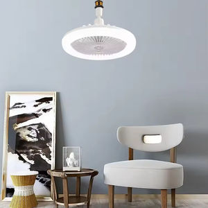 Ventilateur de plafond moderne, silencieux, gris, design unique, 3 pales, télécommande, avec éclairage - Product Image 4