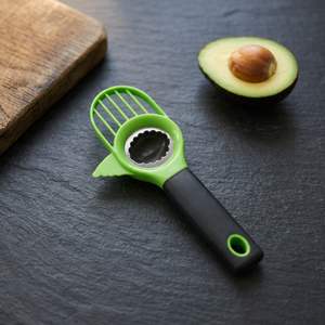 Éplucheur d'avocat 3-en-1 avec lame en acier inoxydable, outil multifonctionnel pour la préparation de salades et la cuisine à domicile - Product Image 5