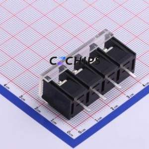 KF48C-9.5-4P Barrier Terminal Block Through hole Component (THT),P=9.5mm Connector With Cover Plate 9.5mm 1x4P Straight Pin - Product Image 2
