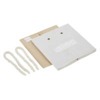 Paniers de rangement pliables en fibre de bambou 13x13x13 pouces, capacité 20-35L, design moderne et luxueux, poignées en corde de coton, lot de 3, organisateur en forme de cube