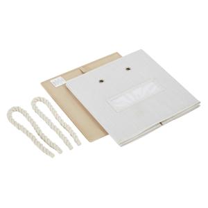 Contenedores de Almacenamiento Plegables de Fibra de Bambú, 13x13x13 Pulgadas, Capacidad de 20-35L, Diseño Moderno y Lujoso, Asas de Cuerda de Algodón, Paquete de 3 Organizadores Cúbicos - Product Image 3