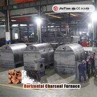 Fournisseur qualifié de machines à charbon horizontal pour coquilles de palmier, destinées à la fabrication de charbon de barbecue et à la production de combustible industriel