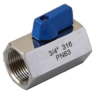 En çok satan 1/8 "1/4" 1/2 "1" NPT BSP 1000WOG PN63 304 316 paslanmaz çelik kadın erkek dişli mini bilya vana