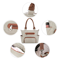 Ensemble de 7 sacs à main pour maman, grande capacité, sac à langer portable, imperméable, sac de voyage pour bébé avec compartiments et poches