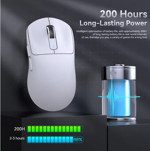 Ratón para Juegos <span class=keywords><strong>de</strong></span> Computadora Attack Shark X3 Pro 4K con Cable y 2.4G 8K USB con Sensor PAW3395 para Computadoras Portátiles - Product Image 4