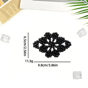 رقع قماشية مطرزة يدويًا بالخرز والترتر على شكل قلب ونجمة للحقائب وأزياء المسرح وإكسسوارات الملابس - Product Image 4