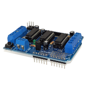 Carte d'extension de commande de moteur OKY2151 L293D pour 4 moteurs DC, 2 pas à pas et 2 servomoteurs pour Arduino Mega, pour projets de robotique Arduino - Product Image 4