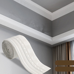 Moderna Striscia Adesiva Impermeabile in XPE per Angoli di Pareti, Cornice Decorativa Autoadesiva per Bordi del Soffitto - Product Image 2