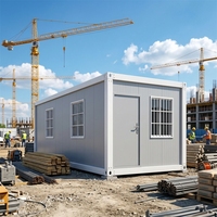 Prix d'usine Maison mobile détachable de 20 pieds, maison modulaire préfabriquée en kit pour camp minier, bureau préfabriqué