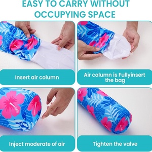 PVC Inflatable Swimming Pool Noodle 140*15 CM 2 Pack with Soft Fabric Covered and Storage <b>Bag</b> for Pool Party Beach <b>Fun</b> - Product Image 3