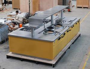 وحدة طهي عالية الكفاءة بقدرة 15 كيلو وات 3 شعلة مع فرن وحدات للمطاعم - Product Image 4