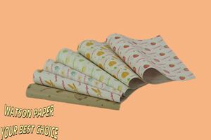 Customized Environmentally Friendly Biodegradable Disposable Hamburger Wrapping <b>Paper</b> Virgin Pulp Oil Grease Resistant Food - Product Image 2