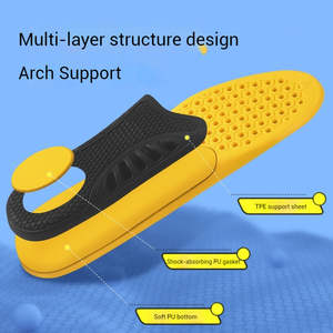 2026 nouveau KJ homme sport et confort semelle intérieure fasciite plantaire soulagement Sport semelle Logo personnalisé soutien de la voûte plantaire semelle orthopédique - Product Image 4