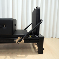 Le meilleur des meilleurs : Machine Reformer avec barre de repose-pieds réglable, en aluminium noir, pour studio