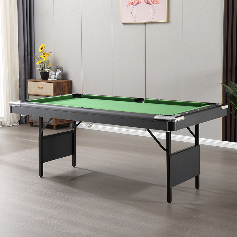 Carambole classique 7FT 8FT 9FT Fold Table de billard Billard Snooker Table de billard avec retour de balle