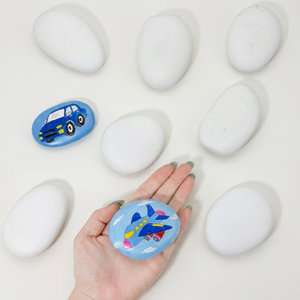 Piedras <span class=keywords><strong>de</strong></span> Río Naturales Recubiertas <span class=keywords><strong>de</strong></span> Blanco para Pintar, 3-5 cm, Piedras en Blanco Ecológicas, Contorno Láser, Manualidades <span class=keywords><strong>de</strong></span> Arte Mandala - Product Image 2