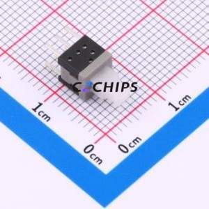 HX 5.8 WSGT Push Button Switch DIP Switch Double Pole Double Throw No Lock Rectangle Plunger Through Hole - Product Image 1