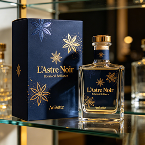 Caja de Cartón Plegable con Impresión Personalizada, Estampado en Lámina Dorada, Embalaje de Regalo Premium para <span class=keywords><strong>Licor</strong></span> de Anís - Product Image 3