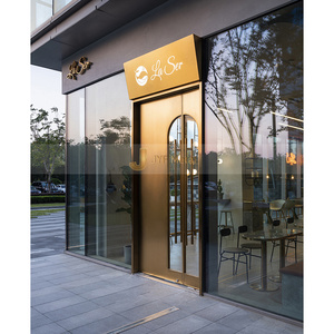 V370 Factory Supply Stainless Steel <b>Door</b> <b>Cover</b> Customized Gold Metal <b>Door</b> Frame - Product Image 6