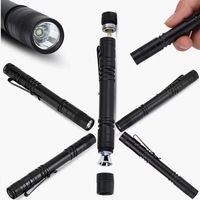 Starkes Licht mit Stiftclip, Aluminiumlegierung, Taschenlampe, Mini-Taschenlampe, multifunktionale Stiftlampe für den Außenbereich, wasserdicht