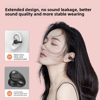 Klip Telinga untuk Headset 6.1 Nirkabel Tanpa Konduksi Tulang Pengurang Kebisingan Tahan Air Silikon Lembut Pengait Telinga Olahraga