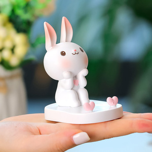 <b>Rabbit</b> Phone Holder Resin Desk Decoration For Office Home <b>Gift</b> - Product Image 2