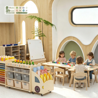 Ensemble de meubles de classe pour maternelle en bois moderne Hikeylove - Fournitures scolaires écologiques