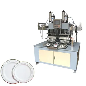 Bán Tự Động Khí Nén Nhựa Tròn Cho Tấm Lớn Món Ăn Nóng Foil Stamping Machine