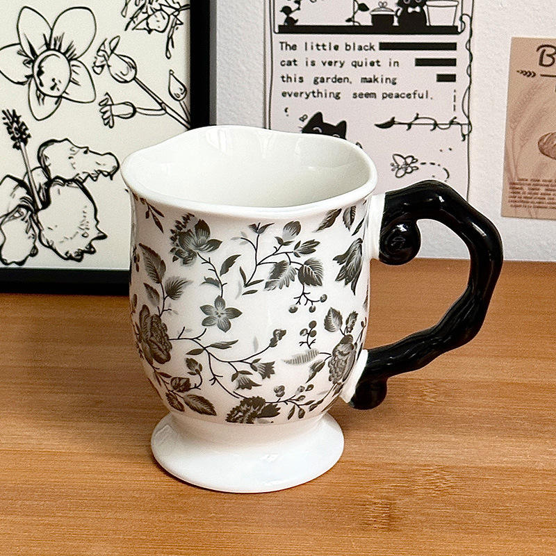 [Single Cup] Retro Floral Cup - A