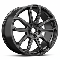 Jantes en alliage multi-rayons Flow Formed Racing, finition or foncé, monobloc, pour voitures particulières