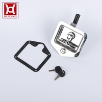 Serrure anti-vibration polie à poignée en T pliable avec mécanisme de verrouillage à rouleau pour groupe électrogène, machines et porte de garage