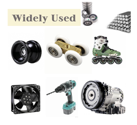 Kit d'assortiment de roulements à billes 44 pièces en acier au carbone à gorge profonde C3 P0 de précision pour roues de meubles, impression 3D, etc., 7 tailles