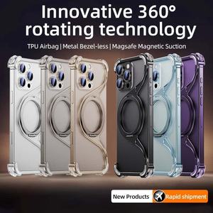 מארז מתכת אלומיניום ללא מסגרת מותרות עבור iPhone 14 אביזרי טלפון לגברים-כיסוי ומארז עם לוגו של מחזיק oem/odm - Product Image 6