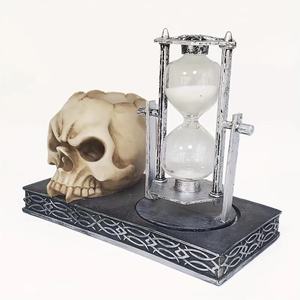 Винтажный Хэллоуин зыбучие песочные часы, держатель для ручек из смолы, экологически чистый Настольный орнамент для украшения дома, поделки - Product Image 1