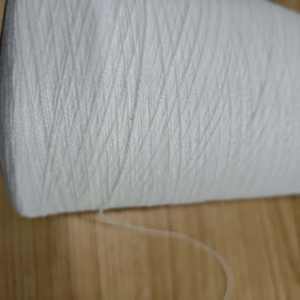 Hilo de Poliéster FR, Color Blanco Crudo SD o Brillante <span class=keywords><strong>para</strong></span> Tejer o Coser, Tela FR, Hilo de Conteo Regular, Disponible en Stock - Product Image 4