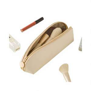 Himmers Popular PVC Medium Waterproof <b>Brush</b> Zipper <b>Bag</b> Cute Lady Fashion Plaid Tweed Pencil & <b>Makeup</b> Cosmetic <b>Bags</b> - Product Image 4