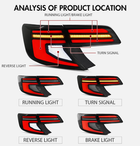 Luces Traseras Secuenciales Dinámicas WELIFTRICH para Toyota Camry Versión Estadounidense 2012-2014 - Product Image 5