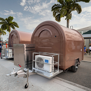 Remolque de Fibra de Vidrio Totalmente Equipado para Cocina Callejera de Snacks y Comida Rápida, Nuevo, Gran <span class=keywords><strong>Venta</strong></span>, Food Truck Comercial Móvil - Product Image 2