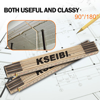 KSEIBI — règle pliante en bois de 2m, pour ingénierie, de haute qualité