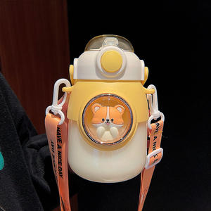 Cute Cartoon Logo Plastic Mug 820ml <b>for</b> Kids with Lid & Straw Outdoor Use - Product Image 6