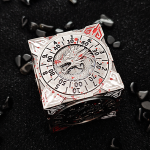 Atractivo y Moderno Dado Cúbico de Cobre Tallado de 6 Caras Multicolor Duradero para Juegos de Mesa DND - Product Image 5