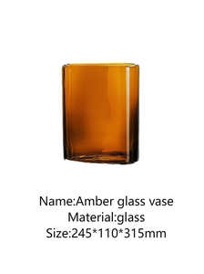 Vase de mariage en verre émaillé de style minimaliste moderne, décoration d'intérieur pour salon - Product Image 2